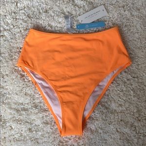 High Waist Orange Bikini Bottom